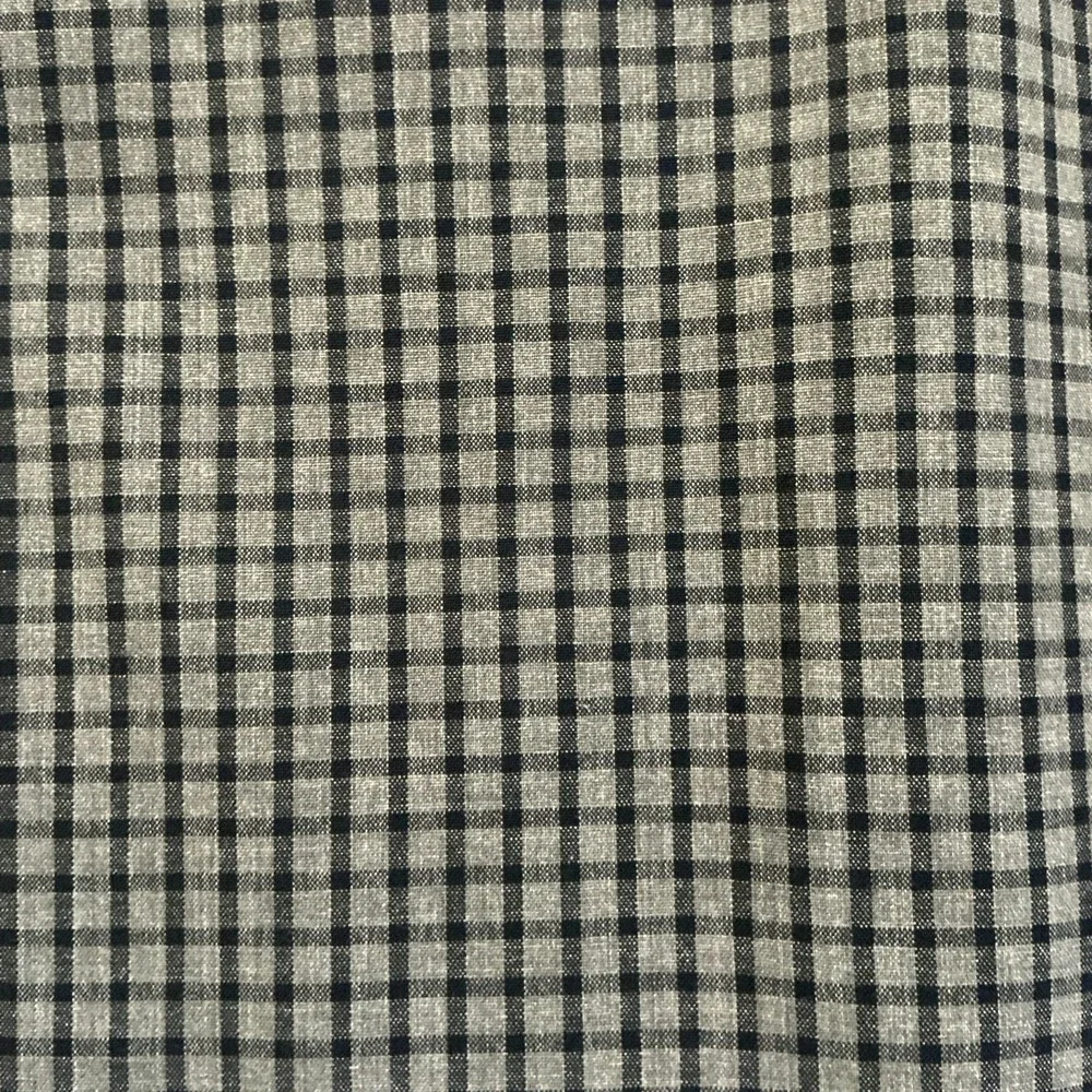Billy Reid Medium Gray Black Micro Check Shirt‎ Made in Italy Standard Fit